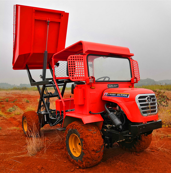 caminhões feitos sob encomenda da exploração agrícola do mini descarregador do local 22kw com o cilindro hidráulico dobro 1